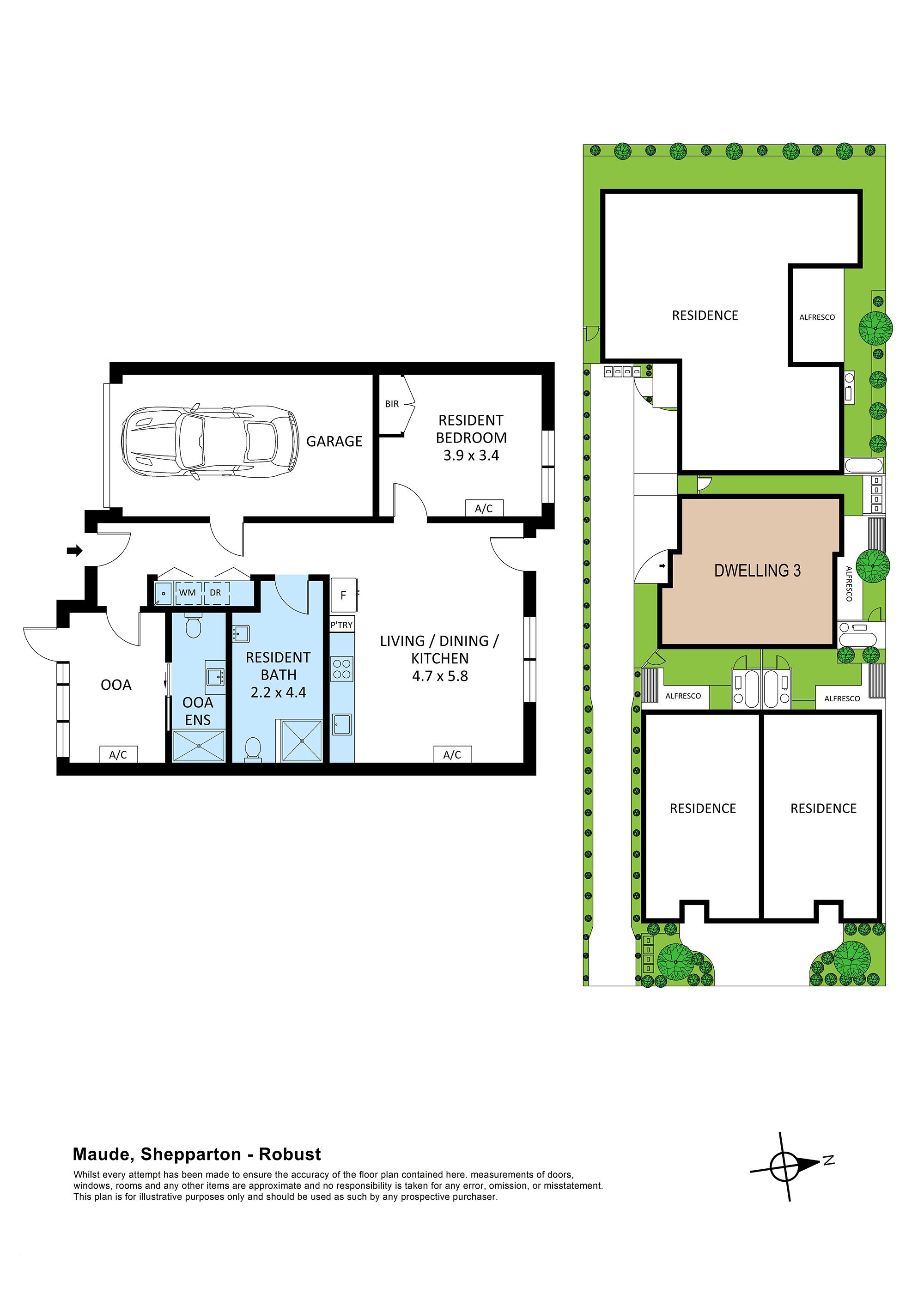 Floorplan   Maude Shepparton Dwelling 3 Robust LR