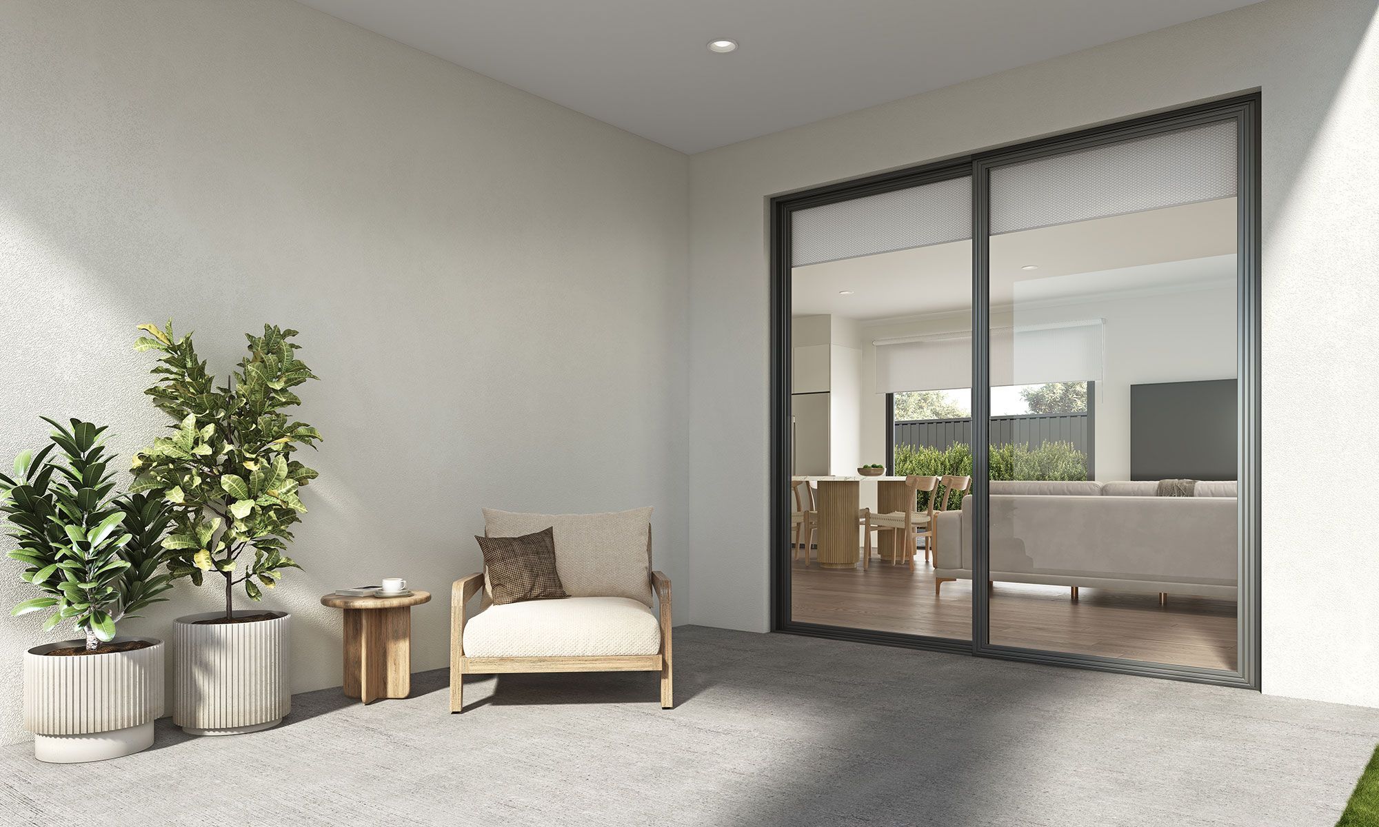 Alfresco into Kitchen Living Dining LR