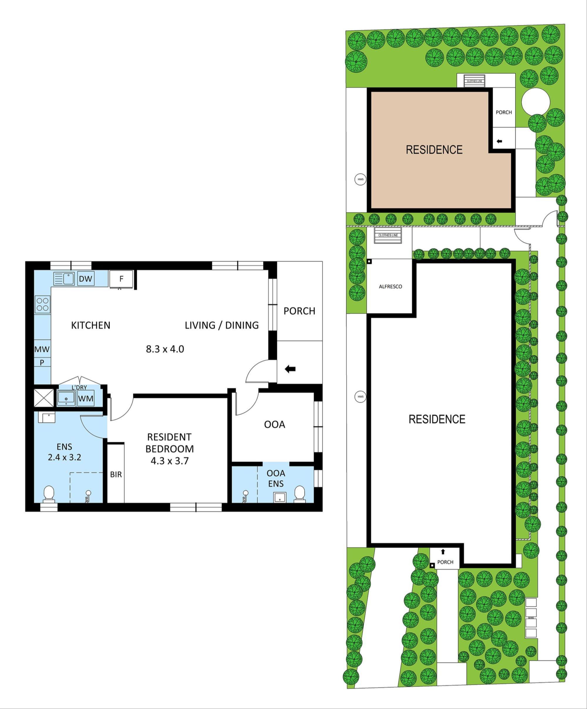 FloorplanEssendon North 1BR HPS LR