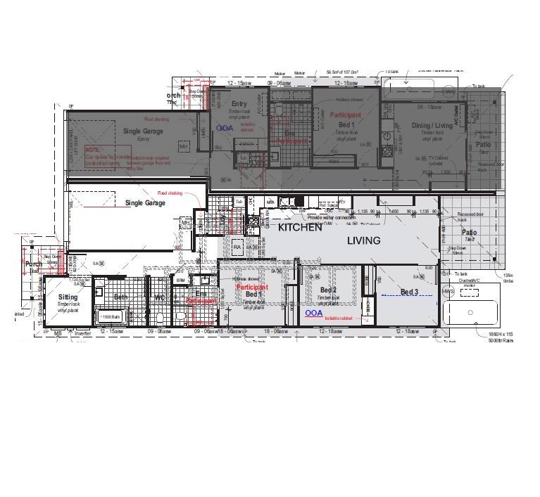 Tahmoor Floor plan Side B  Unit 1) Ref. 4394