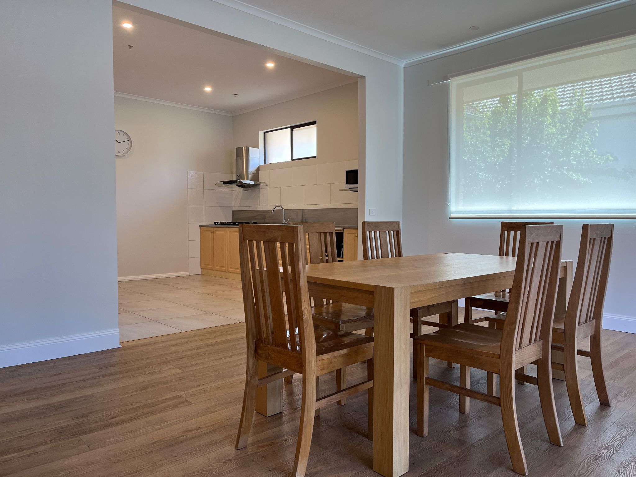 Dining Room with Kitchen in shot
