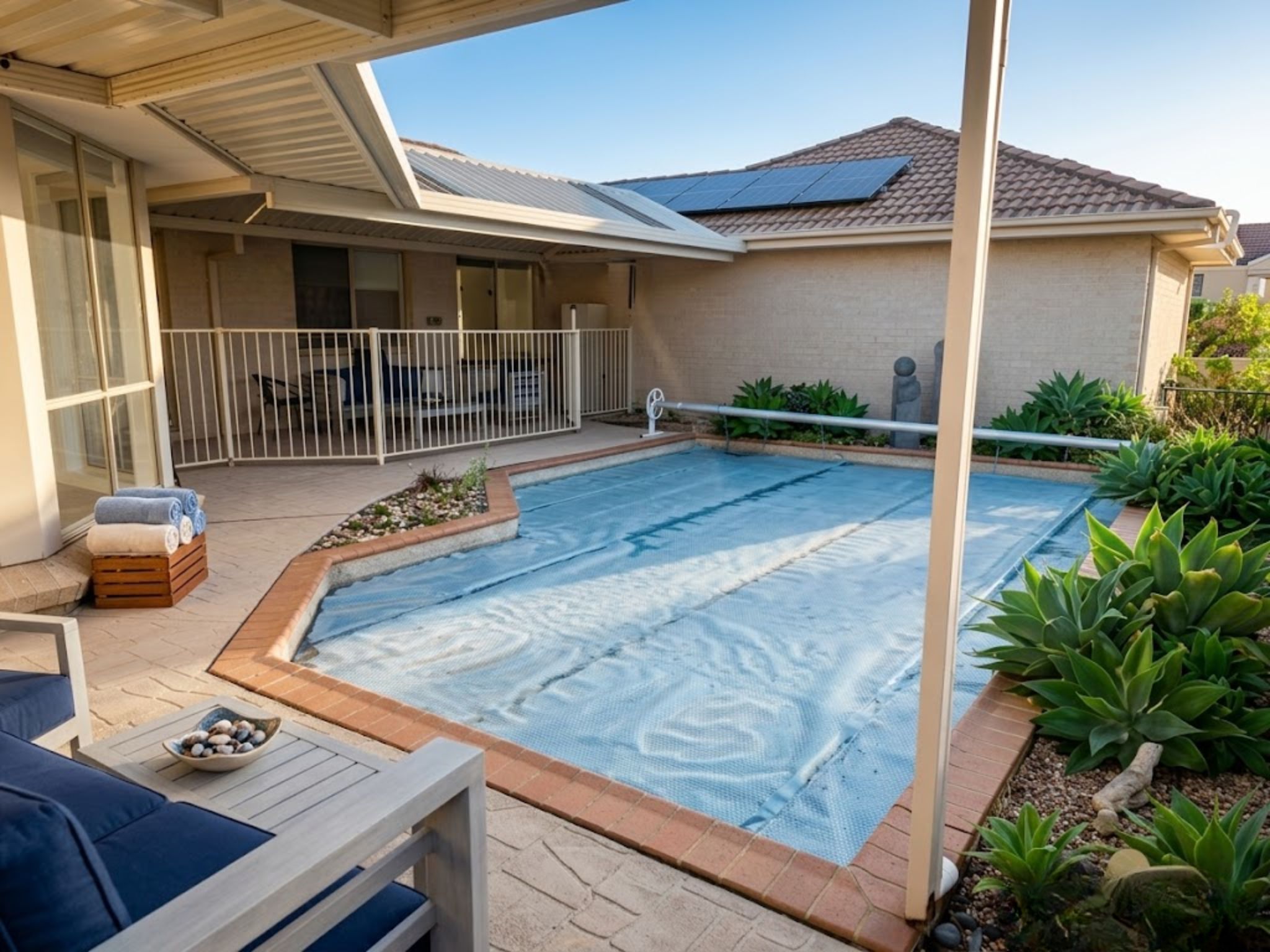 mount Annan post refurbishment pool covered
