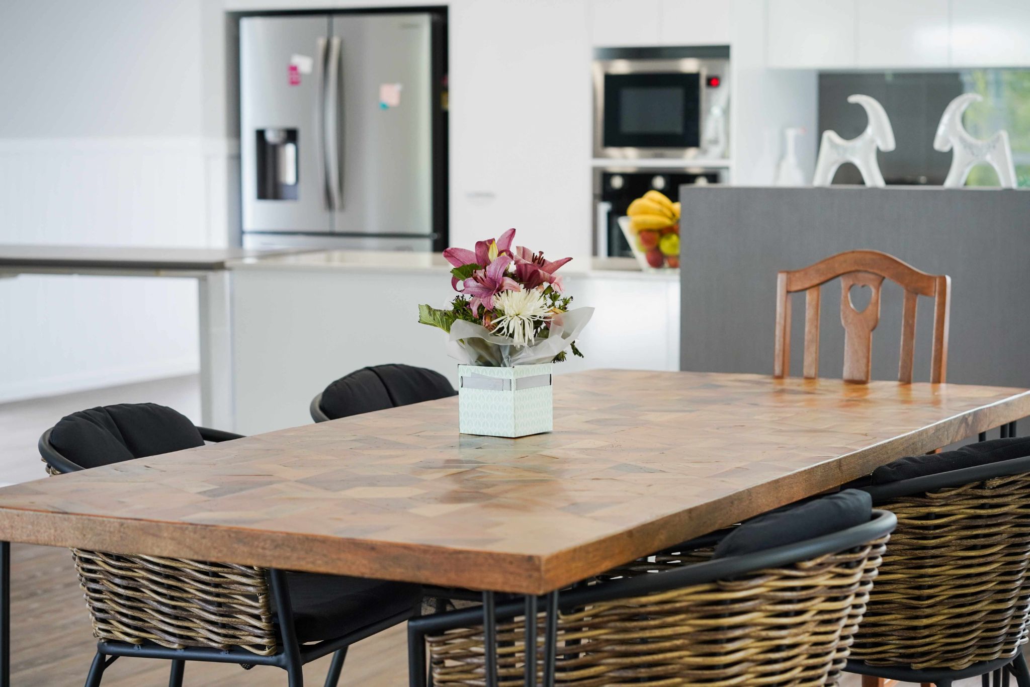 the Hamptons inspired styling gives the homes a warm and welcoming feel