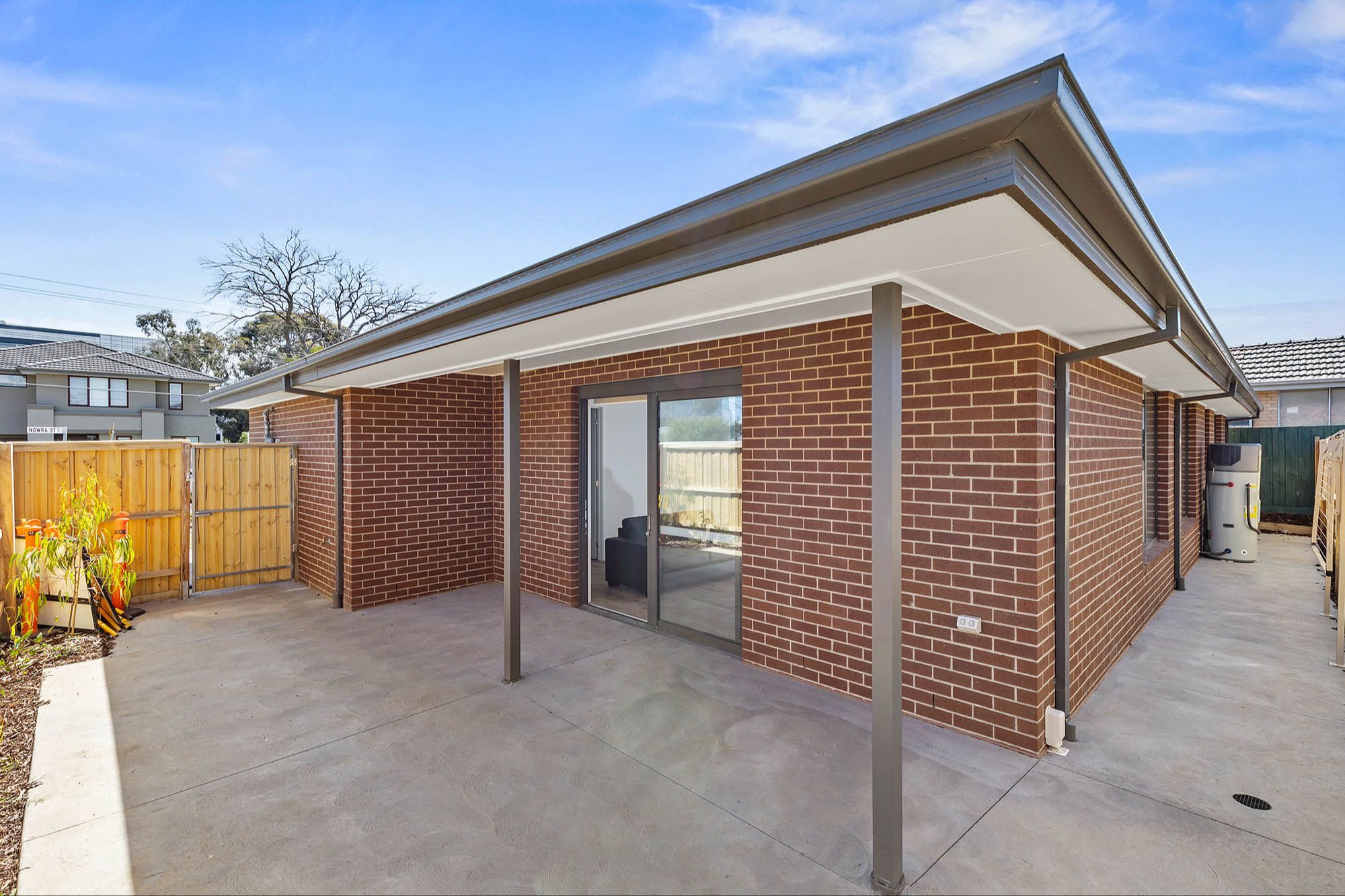 Backyard and Side Path