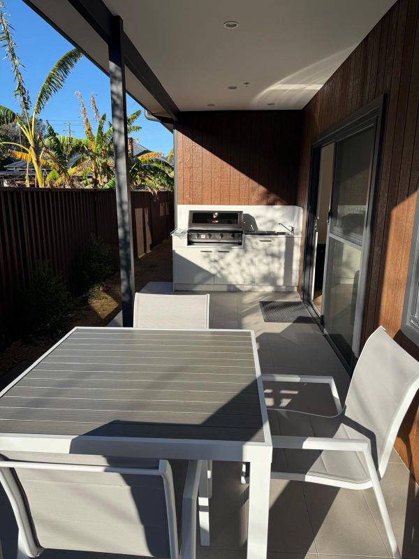 built in bbq