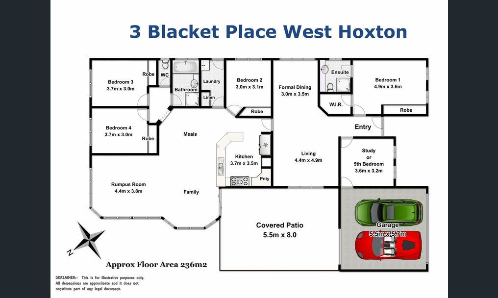 3 Blacket place layout