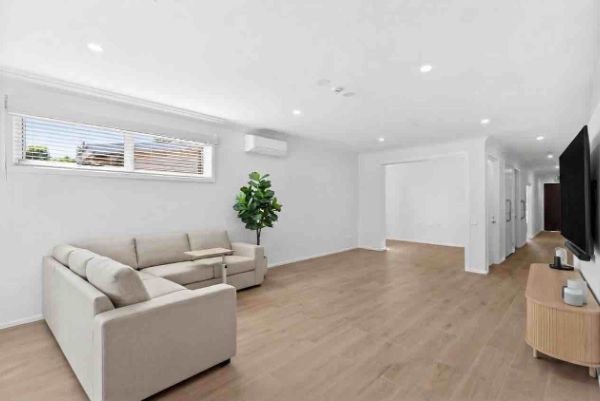 Living room with furniture