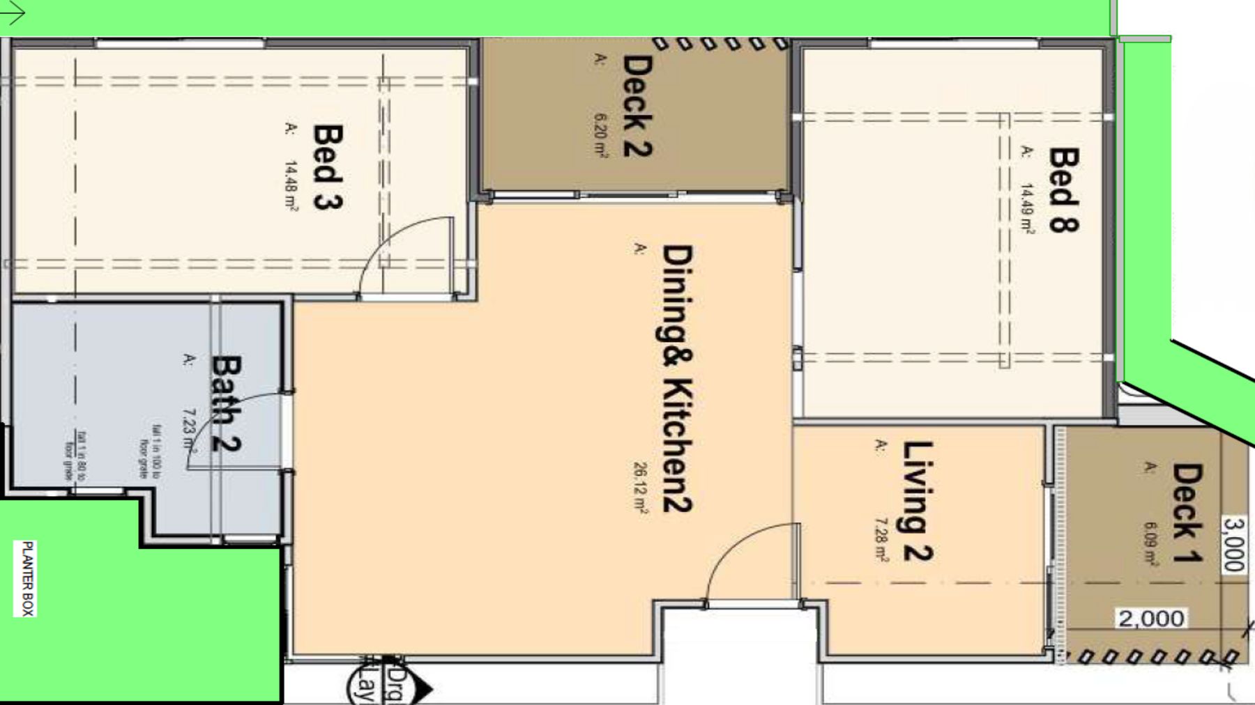 Unit 3 245 Beames St FloorPlan  1)