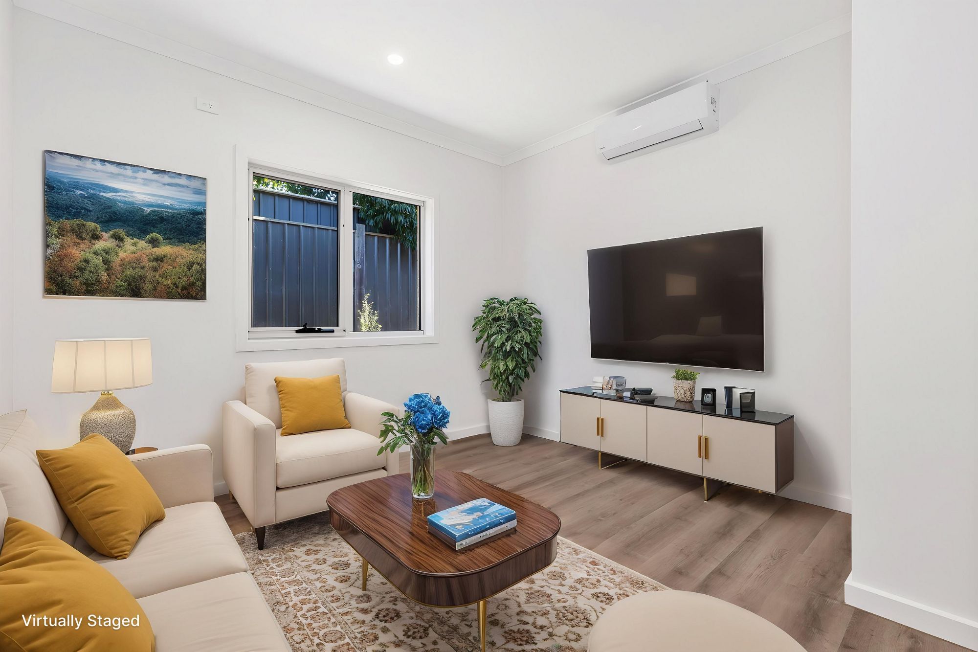 TV Room Virtual Staging LR images