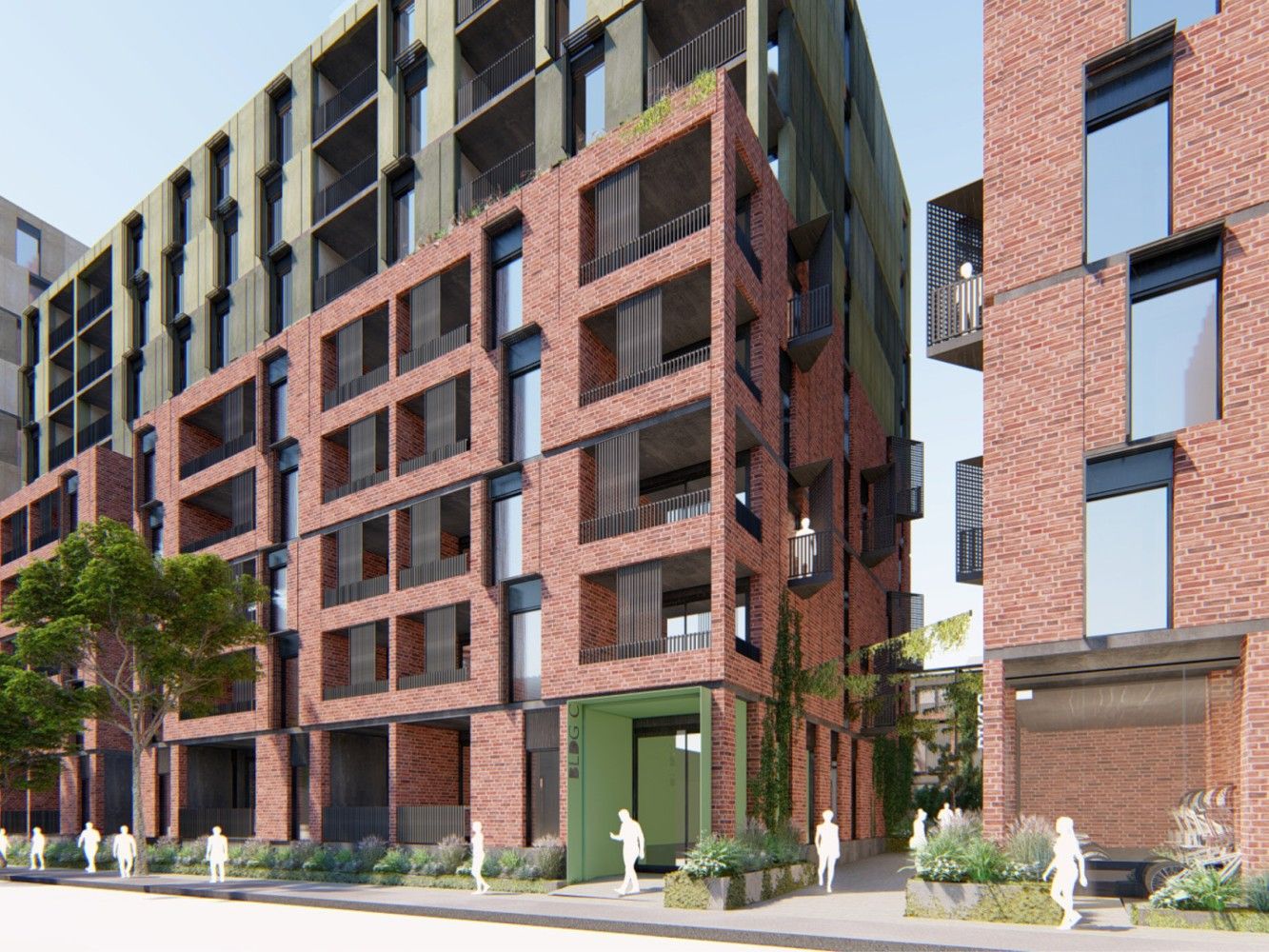 Bangs Street_Prahran_artist_impression_looking_at_building_C_from_Bangs_Street-full