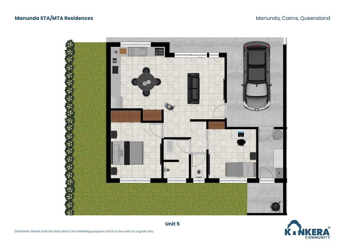 Manunda STA MTA Residences_QLD_2-3 BR_Villas_Floorplan9_Small Size