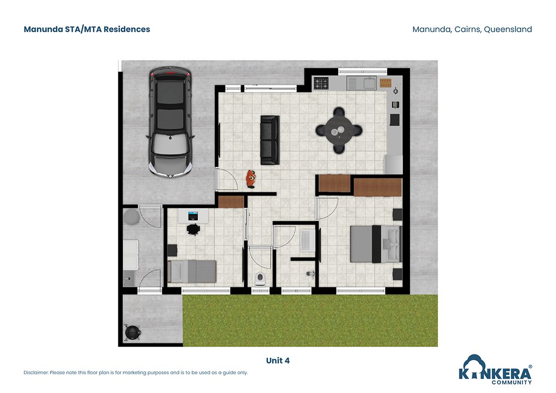 Manunda STA MTA Residences_QLD_2-3 BR_Villas_Floorplan8_Small Size