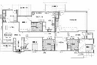 Floor plan of dual dwelling house