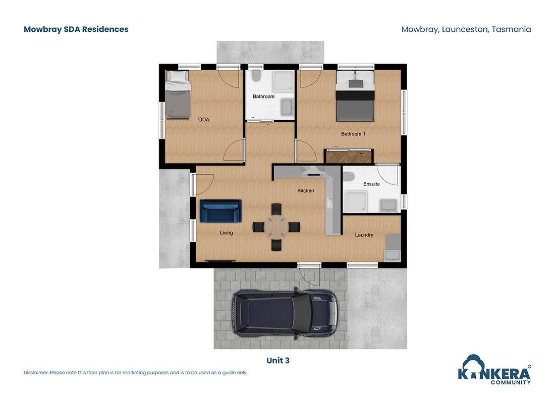 Mowbray SDA Residences TAS_1-2 BR_Robust_House & Villas_Floor Plan4_Small Size
