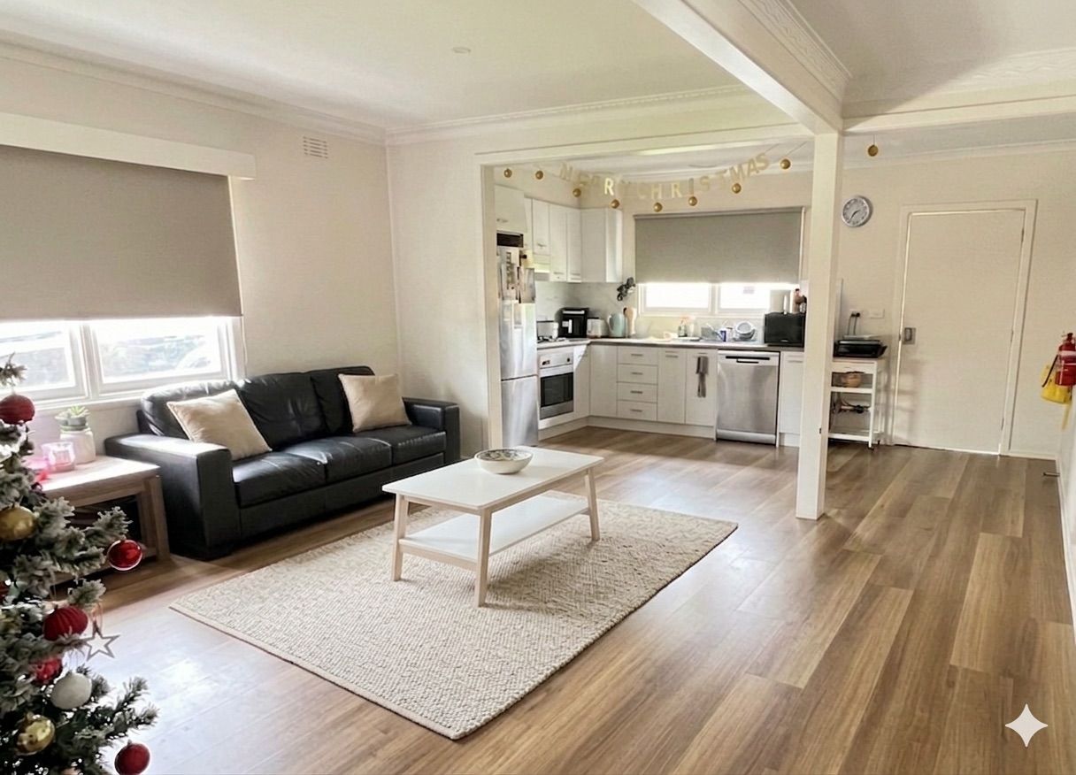 Kitchen and living room