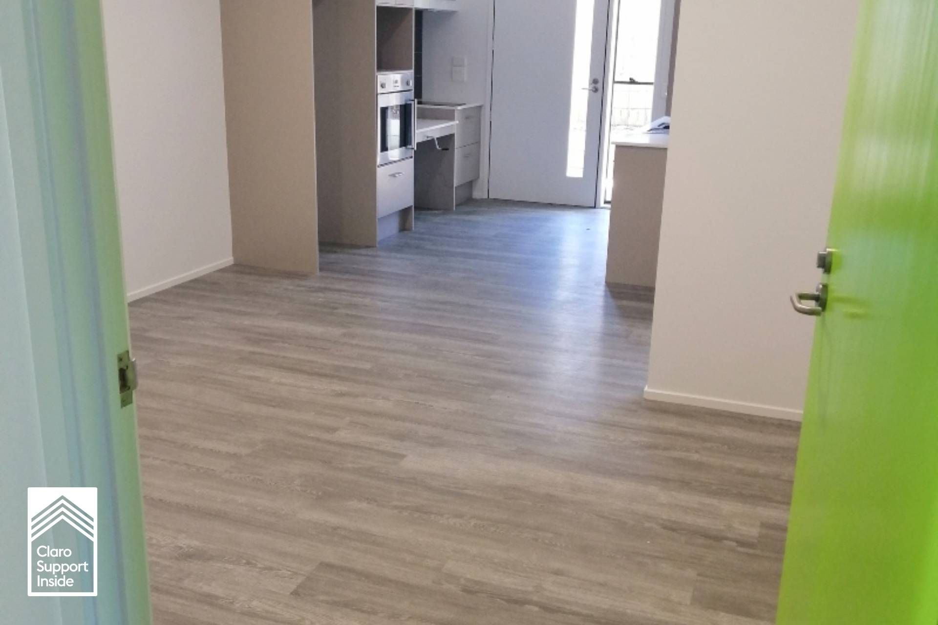 6   front door to kitchen