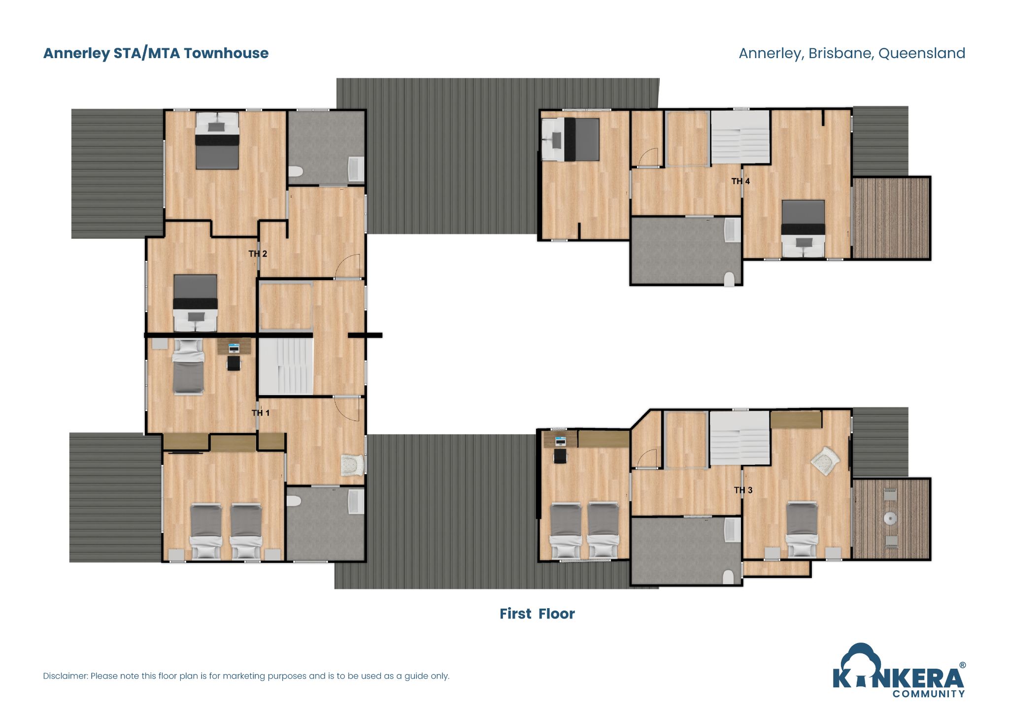 Annerley STA MTA Townhouse_QLD_3 BR_Townhouse_Floorplan2
