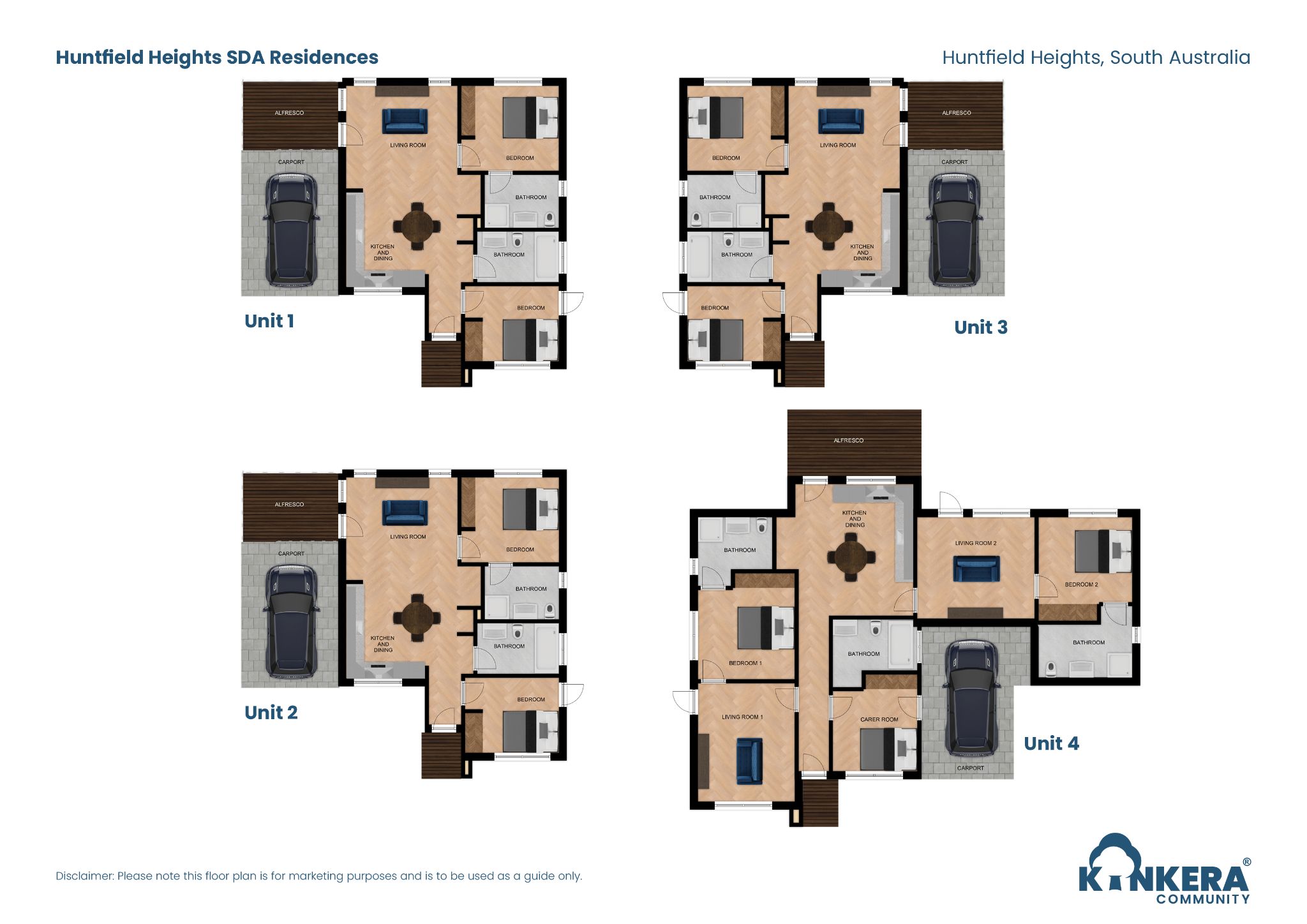 Huntfield Heights SDA Residences SA_2 BR_Robust_Villas_Floorplan