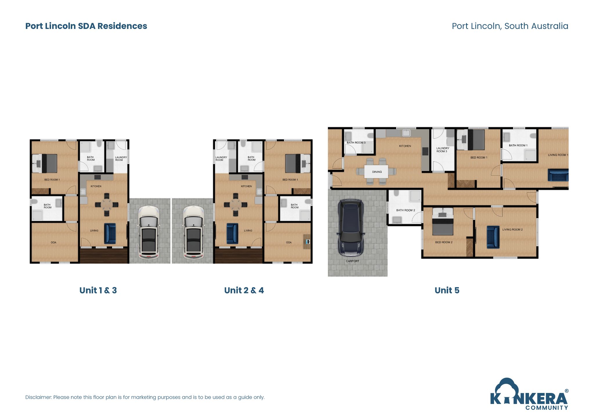 Port Lincoln SDA Residences SA_2-3 BR_Robust_House & Villas_Floor Plan