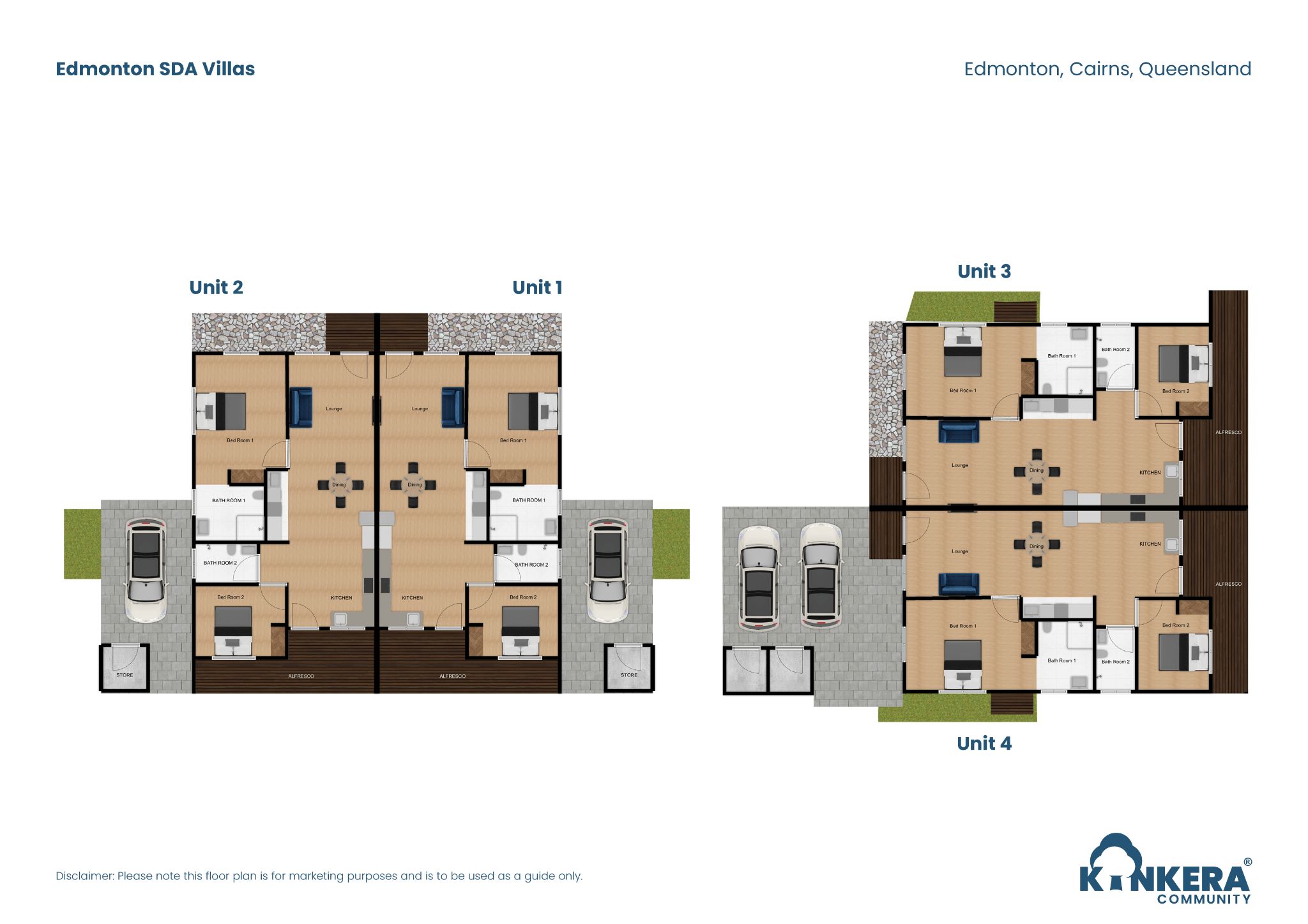 Edmonton SDA Villas QLD_2-3 BR_HPS_Villas_Floor Plan
