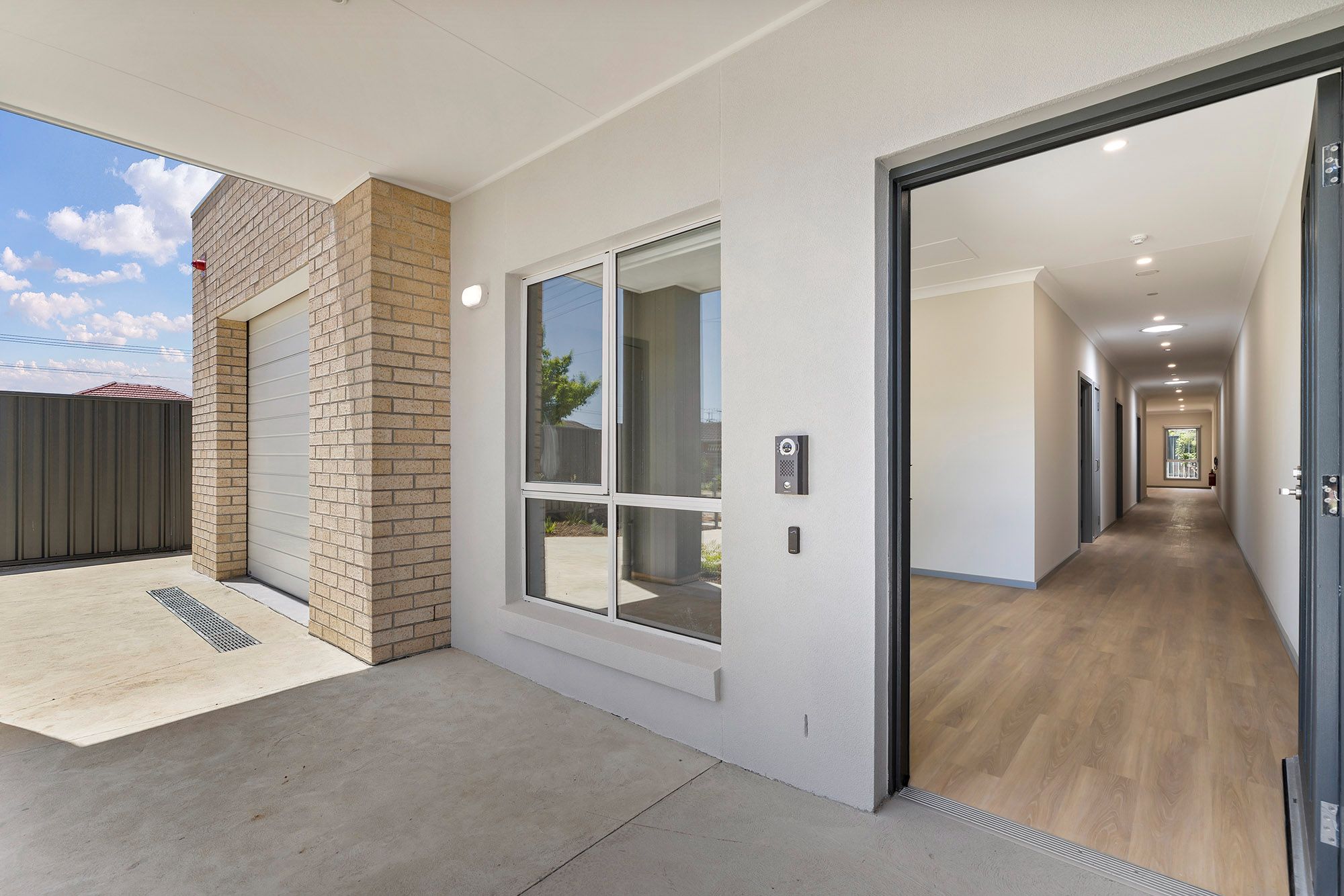 Front Porch Entrance and Garage LR No Logo