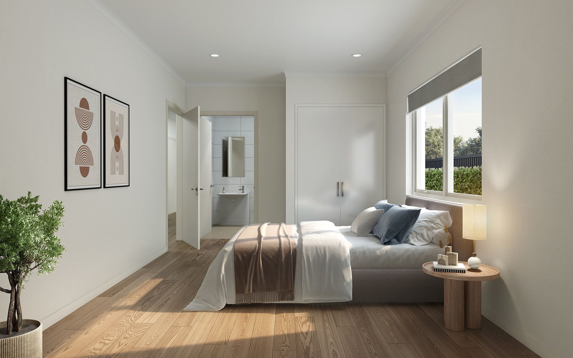 Laurina) Plympton Park Bedroom into Ensuite LR