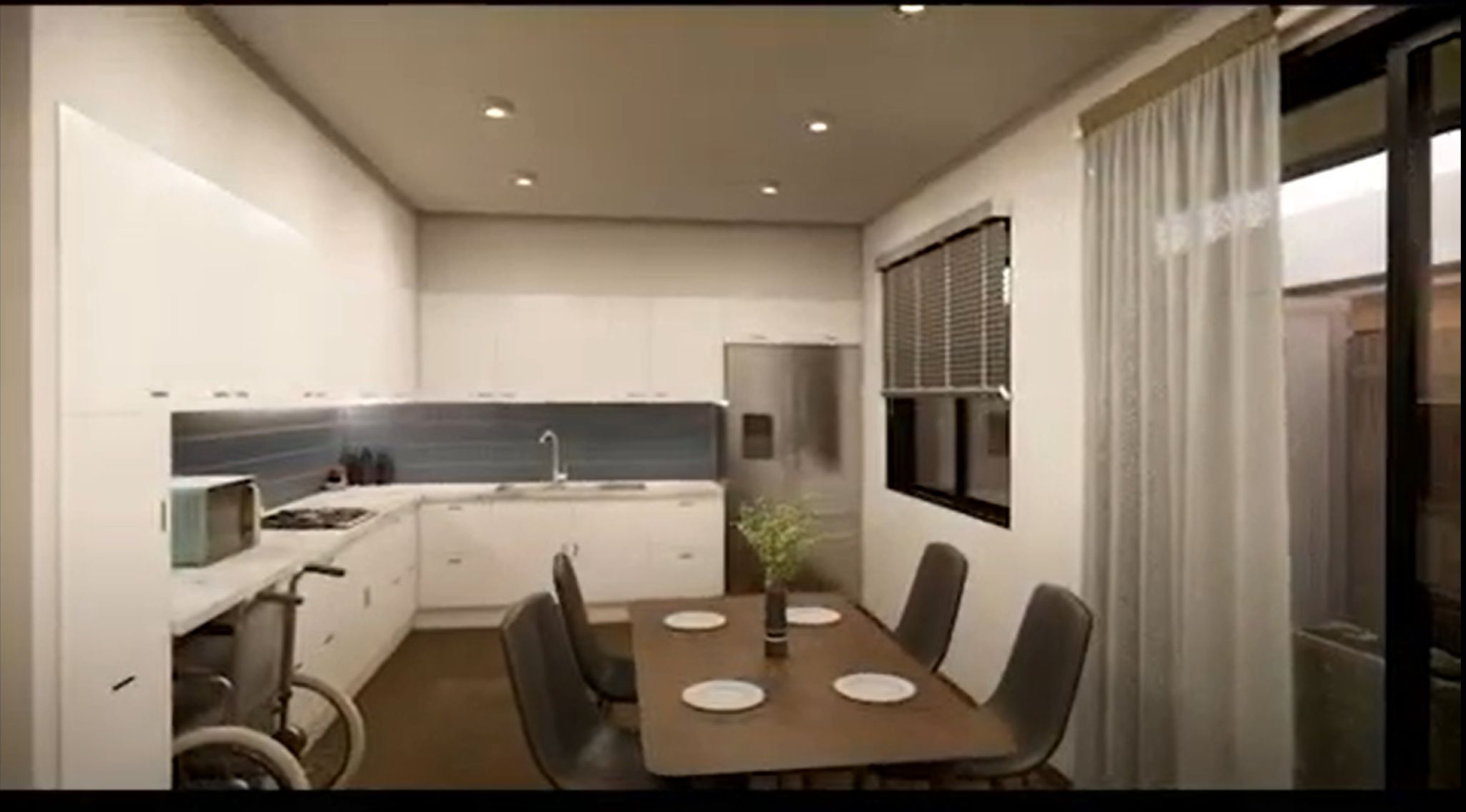 Clyde kitchen dinning Render