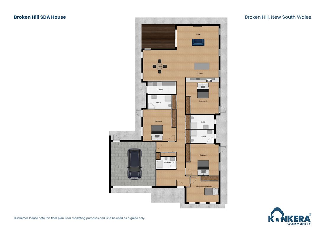 Broken Hill SDA House NSW_4 BR_IL_Robust_House_Floorplan_Small Size