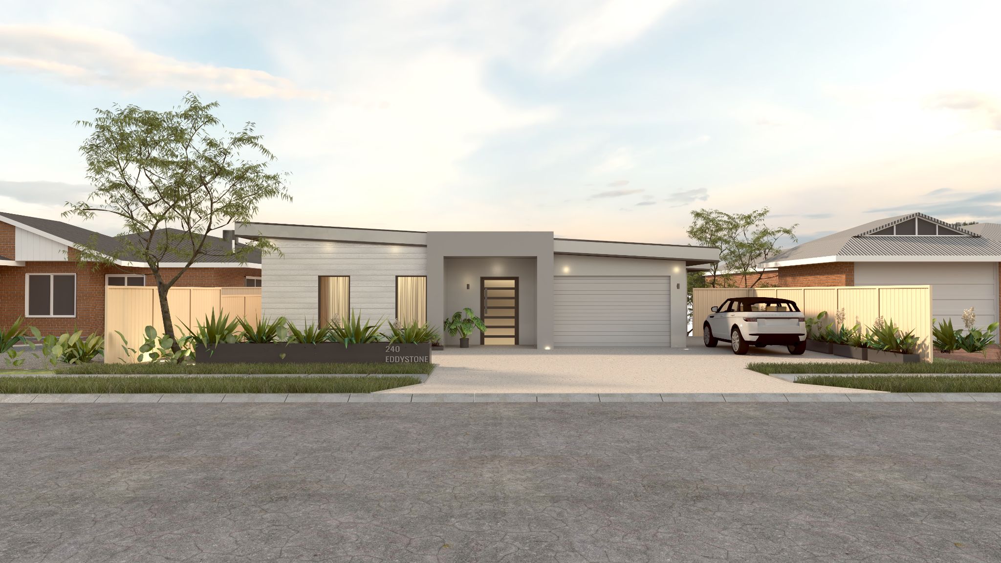 240 Eddystone   House (front Dusk)