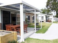 Backyard and entertaining area