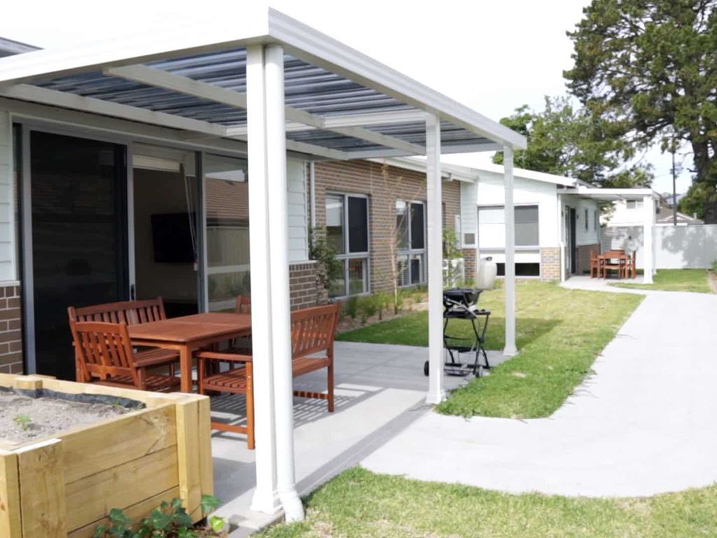Backyard and entertaining area
