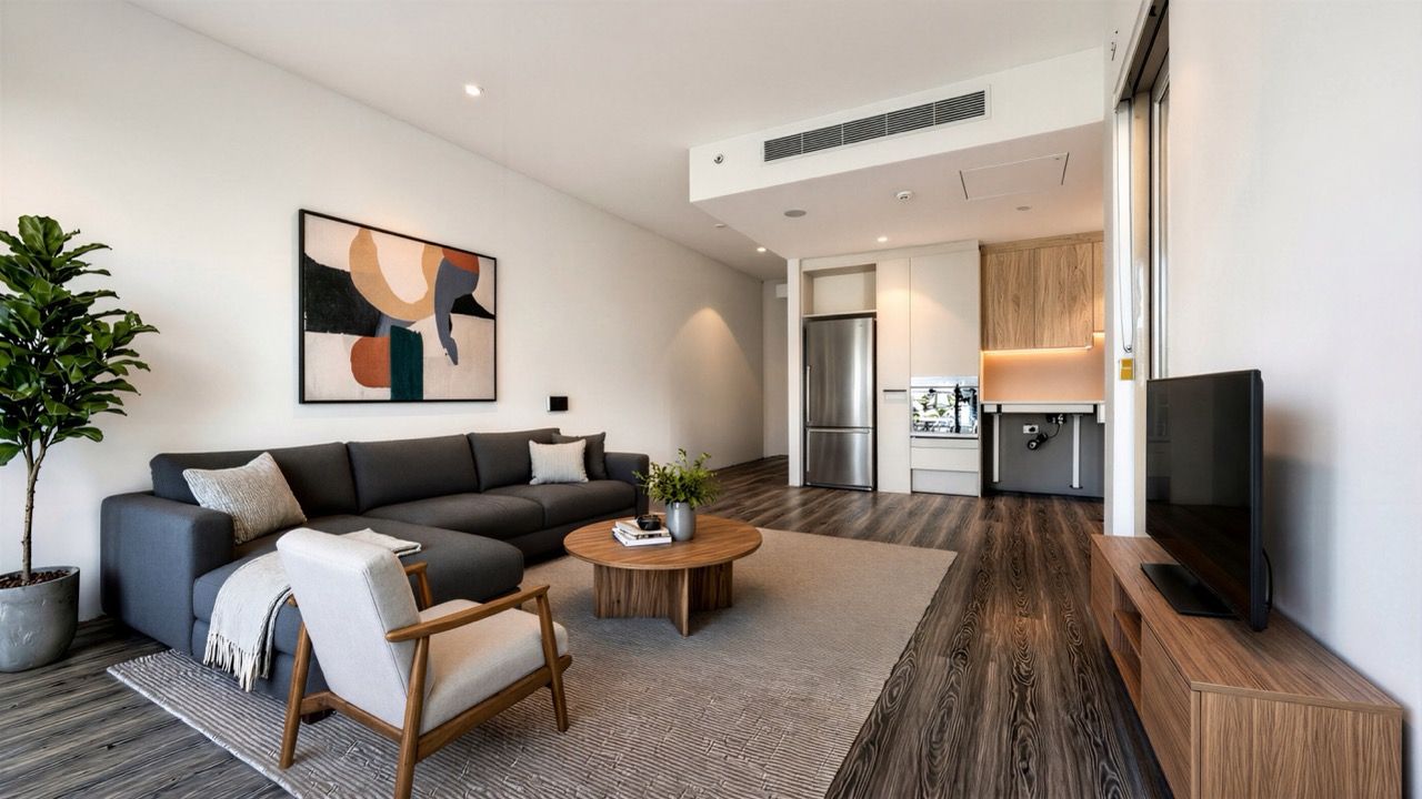 AC 2 bed living1 staged Large