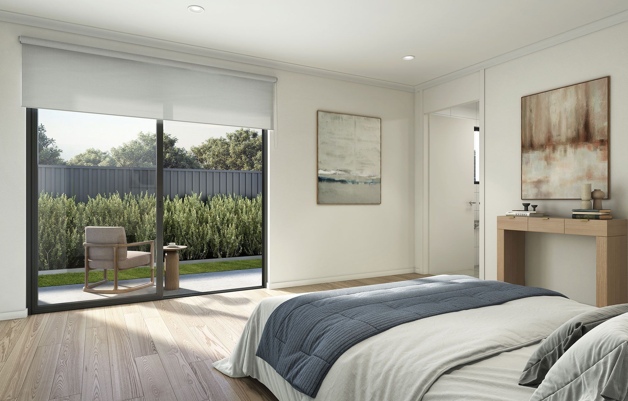 Bed Bedroom into Ensuite and Alfresco LR