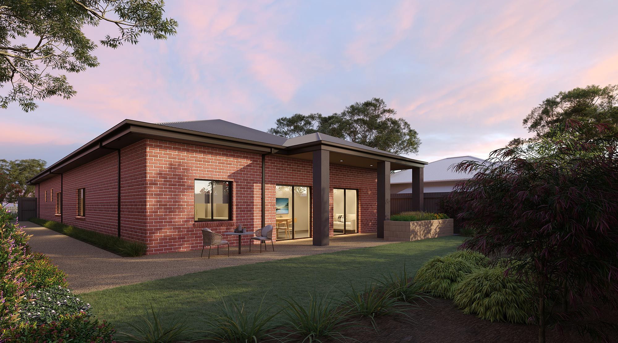 1 Bed Backyard and Alfresco LR