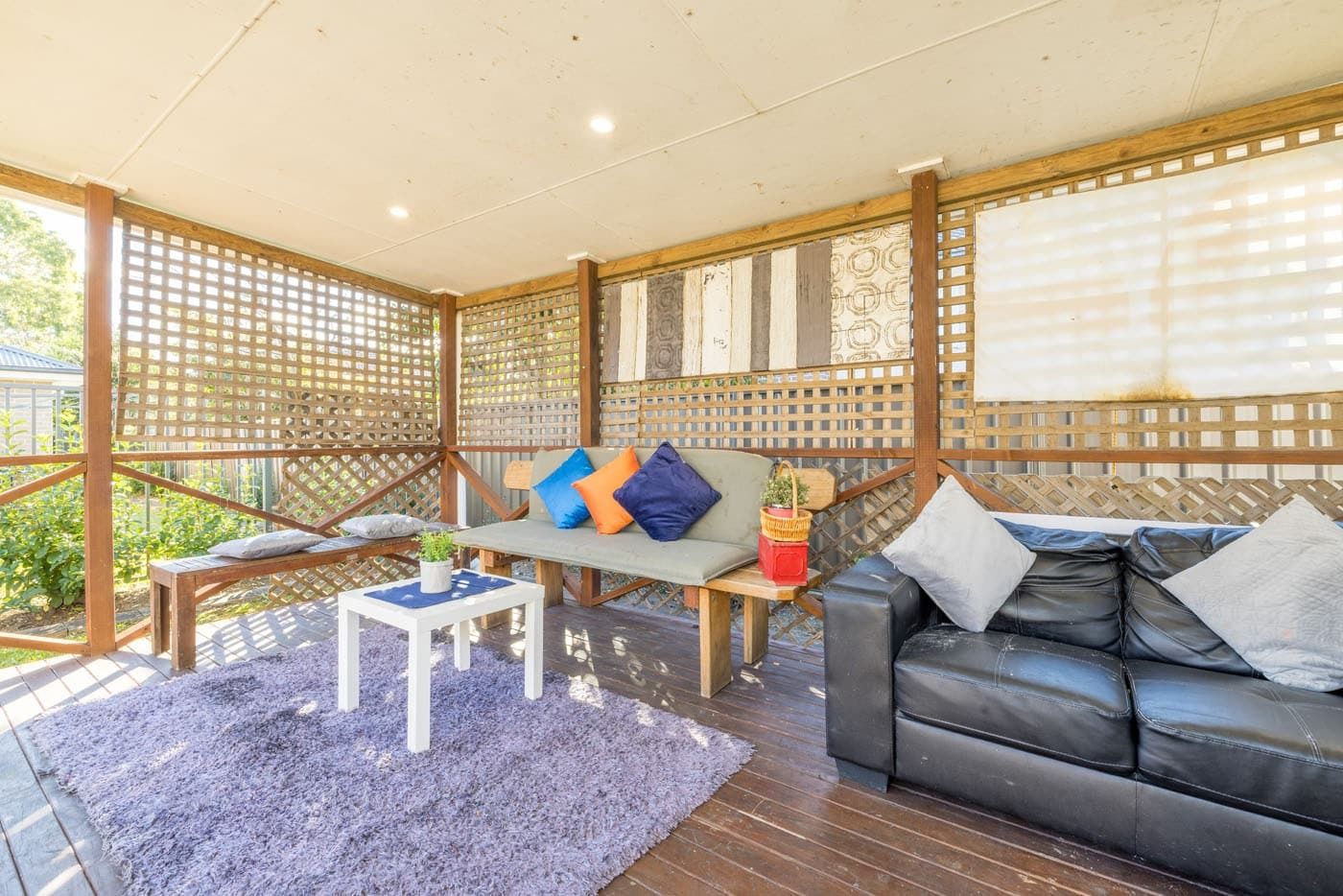 Outdoor pergola-with-undercover-roof-from-the-sun