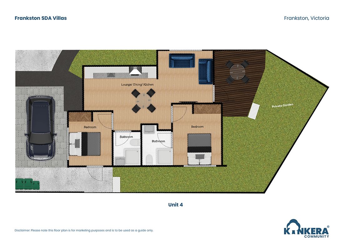 Frankston SDA Villas VIC_2 BR_Robust_Villas_Floorplan5_Small Size