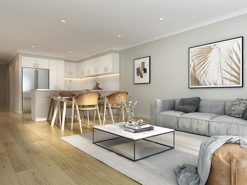 3D Image - KitchenLiving