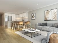 3D Image - KitchenLiving