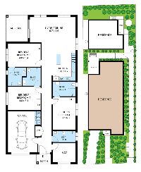 Floorplan    Essendon North 3BR HPS LR