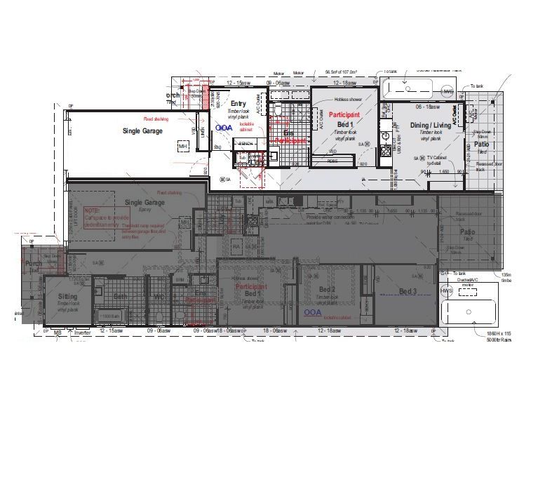 Tahmoor Floor plan Side A  Unit 2) Ref.
