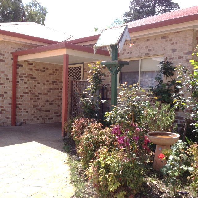 front of unit