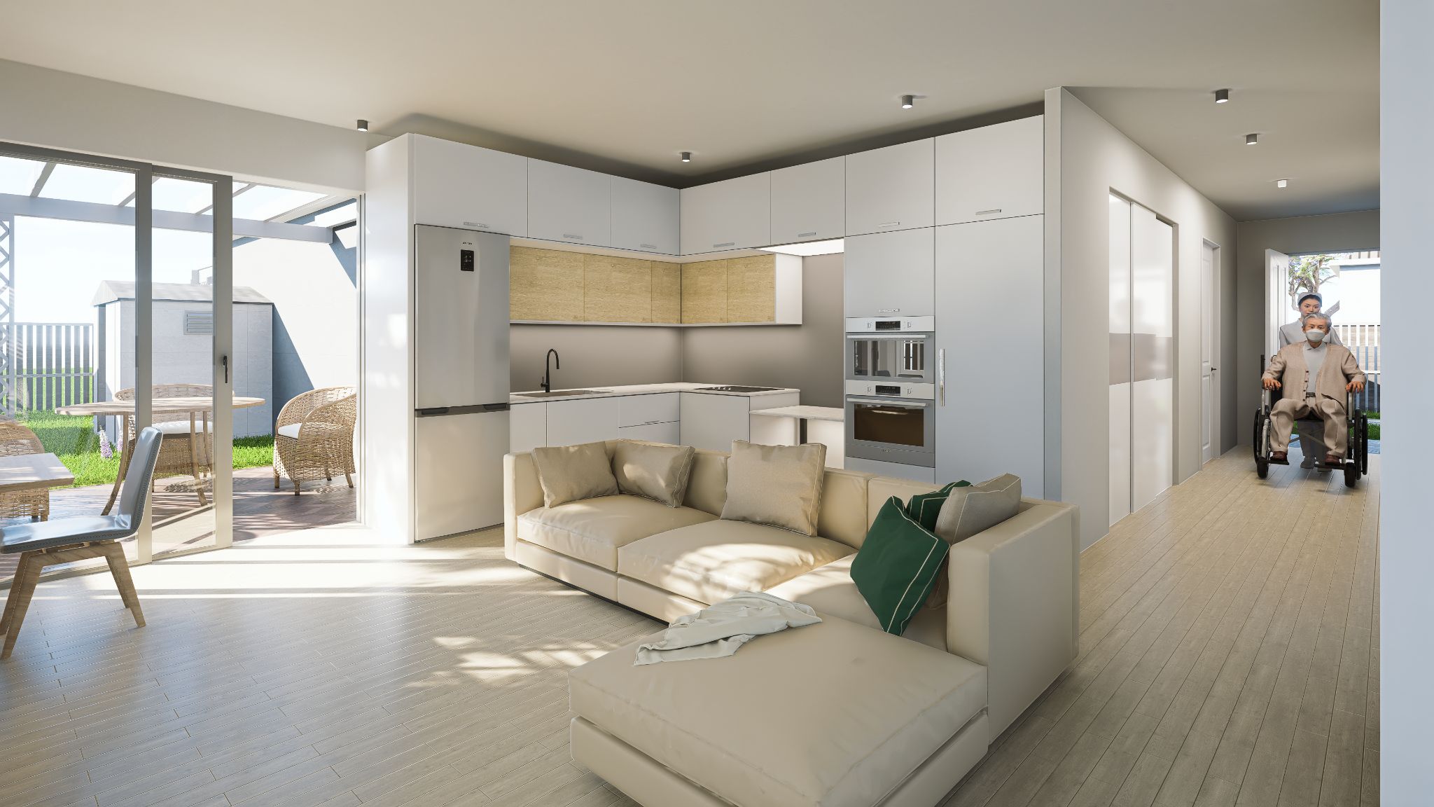 Kitchen   Living