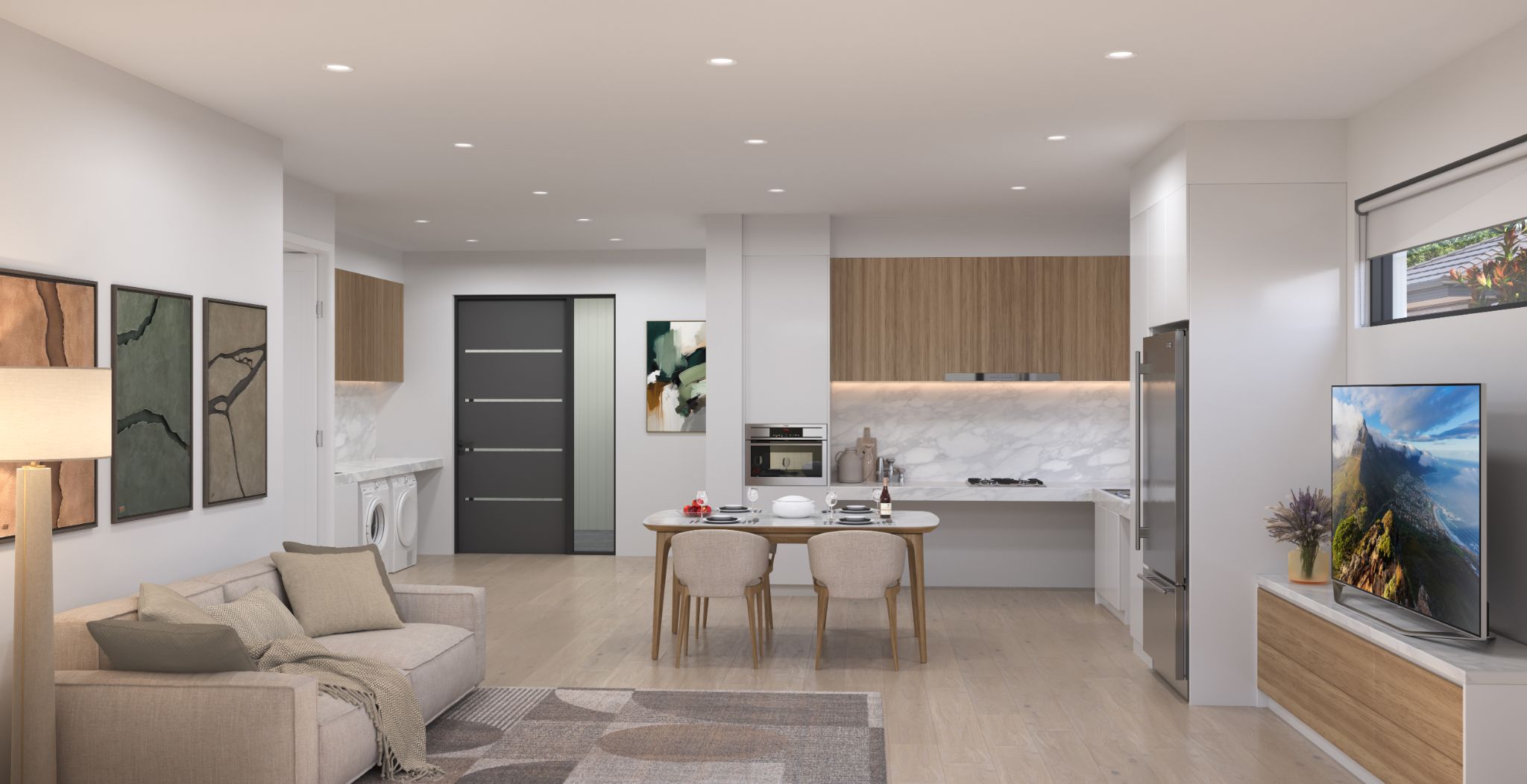 02   25-26 ATHOL STREET TOUKLEY - LIVING KITCHEN DINING VIEW