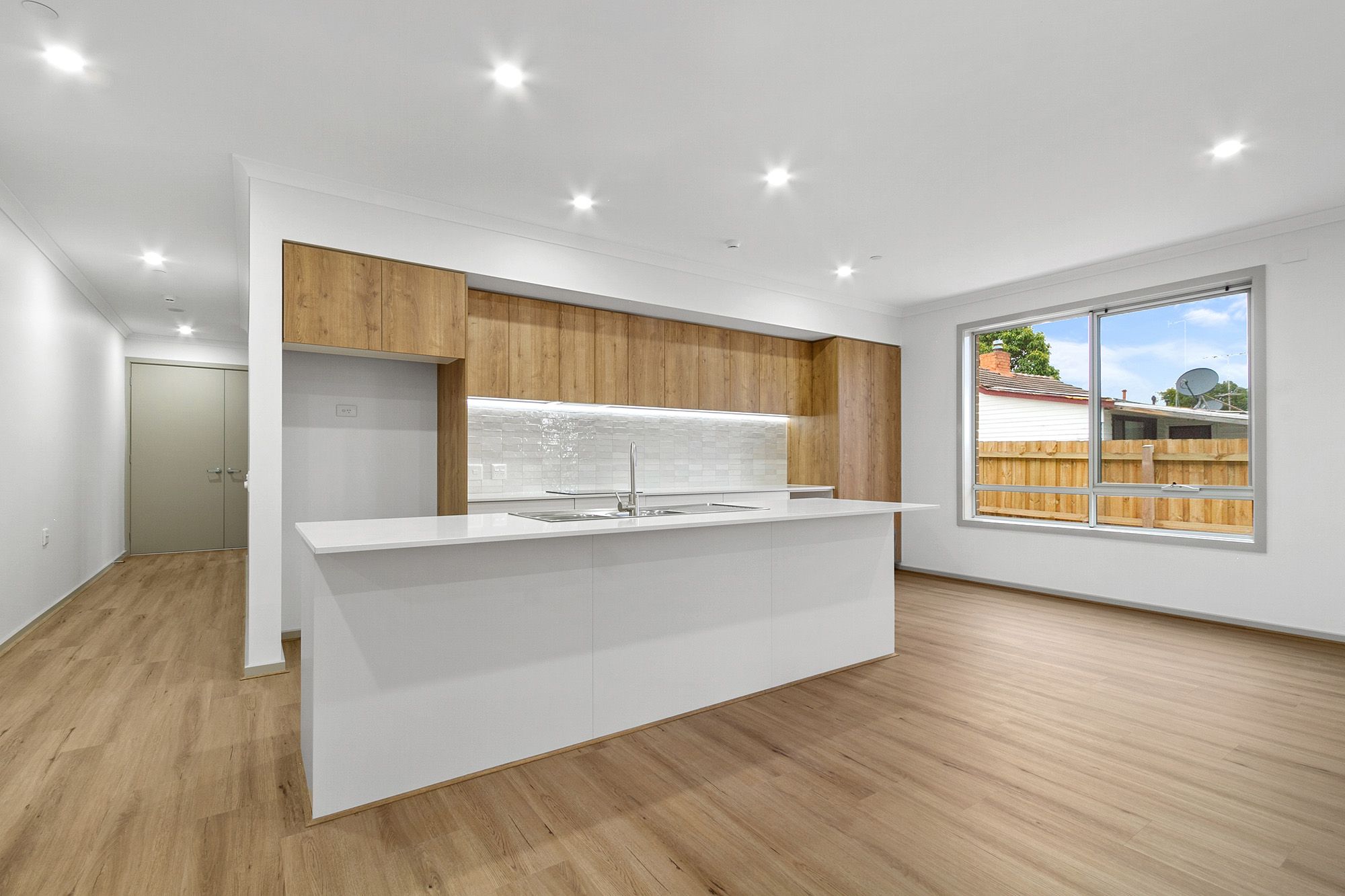 Fairfield 2 Bed Dwelling   Kitchen and Hallway LR No Logo