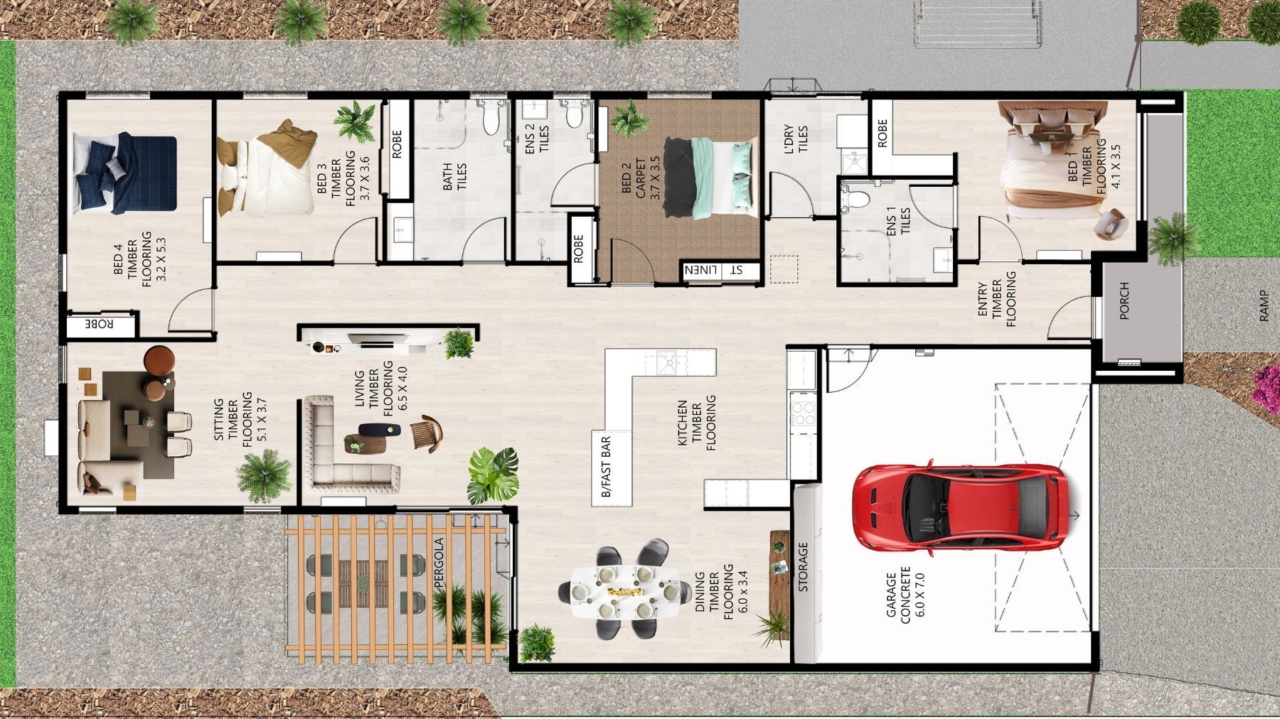 74 Gaston Floor Plan
