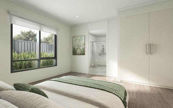 Bedroom with Wardrobe into Ensuite LR  Thanos Villa 1)