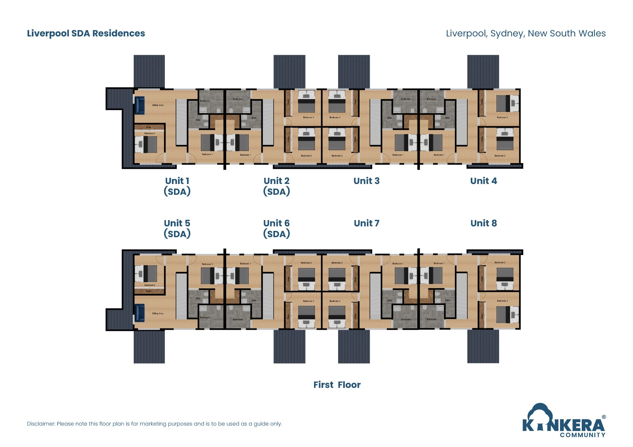 Liverpool SDA Residences NSW_3 BR_Robust_Townhouses_Floorplan2