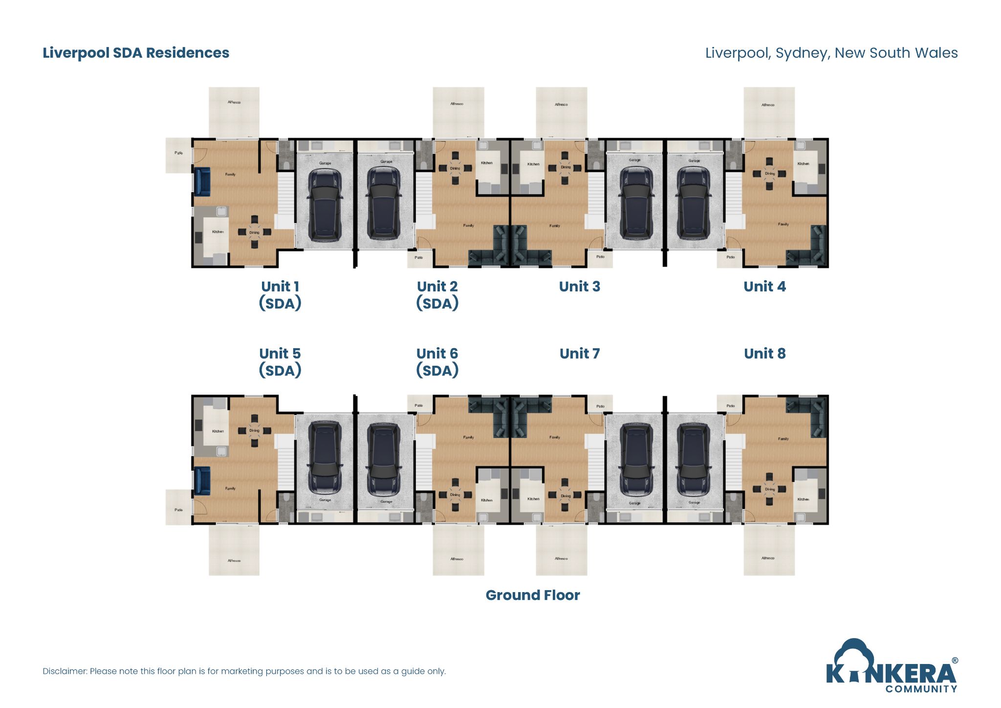 Liverpool SDA Residences NSW_3 BR_Robust_Townhouses_Floorplan