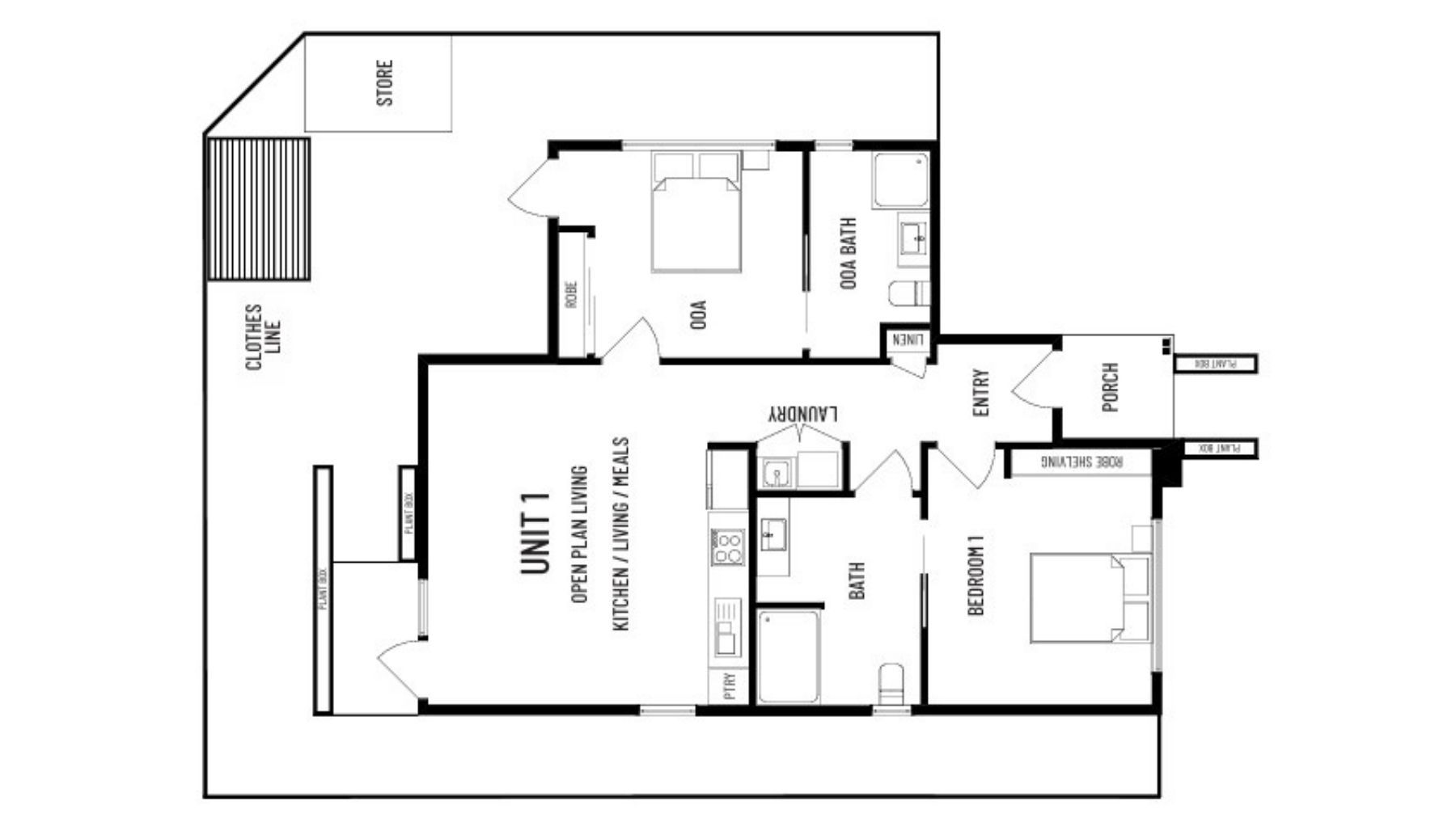 Unit 1 FloorPlan
