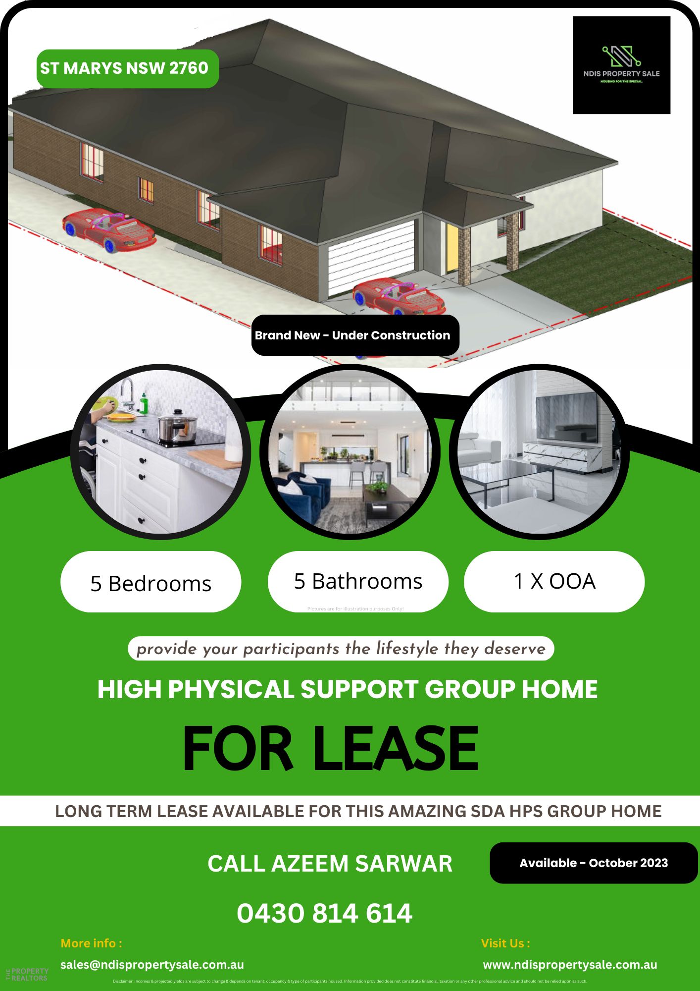 NDIS PROPERTY SALE   LEASE